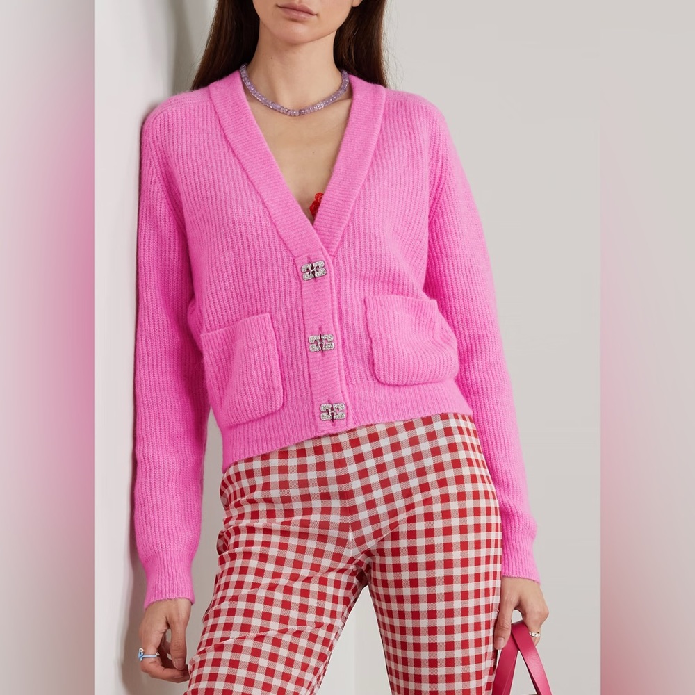 GANNI Alpaca Cardigan